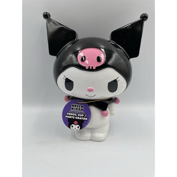 Sanrio KUROMI Pencil / Cosmetic Brush Holder Cup New Limited Edition RARE - Picture 1 of 9
